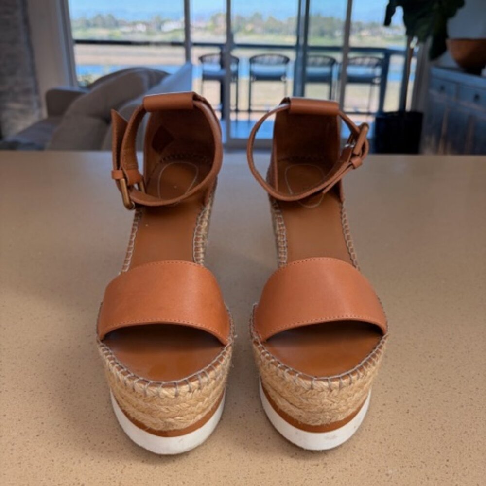 See By Chloe Brown leather Wedges